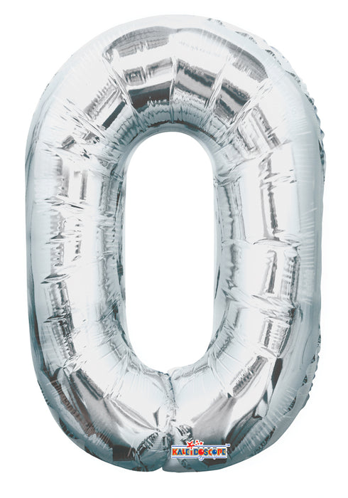 Globo #0 Plateado 14" Conver Kaleidoscope