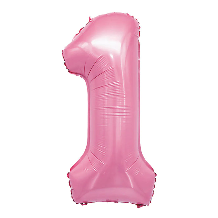 Globo Metalizado # 1 Rosado 32" Sempertex