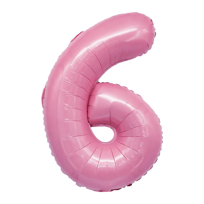 Globo Metalizado # 6 Rosado 16" Sempertex