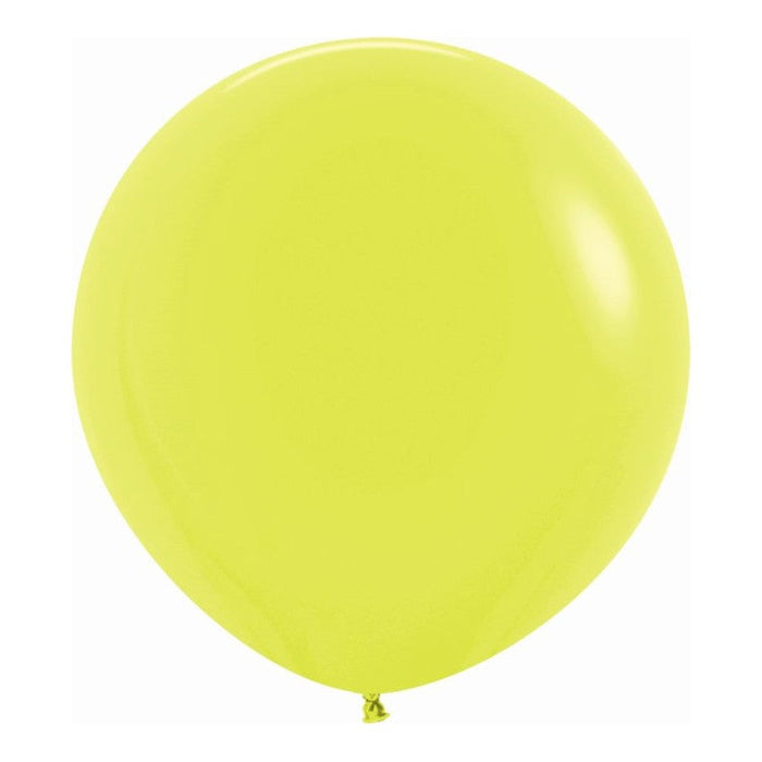 UNIDAD  de Globo Neon R18 Amarillo X UNIDAD