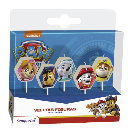Velita Paw Patrol Niño x 5 Unidades Sempertex