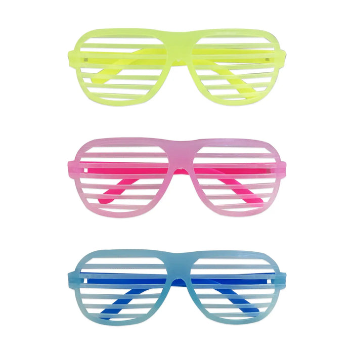 Gafas Neon Surtidas Rayas Paquete x 12 Unidades Festella