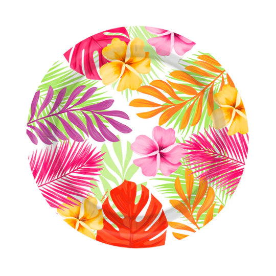 Plato 7" Paraíso Tropical X 8 Unidades Sempertex