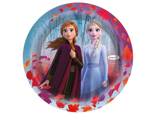 Plato 7" Frozen II X 8 Unidades Sempertex