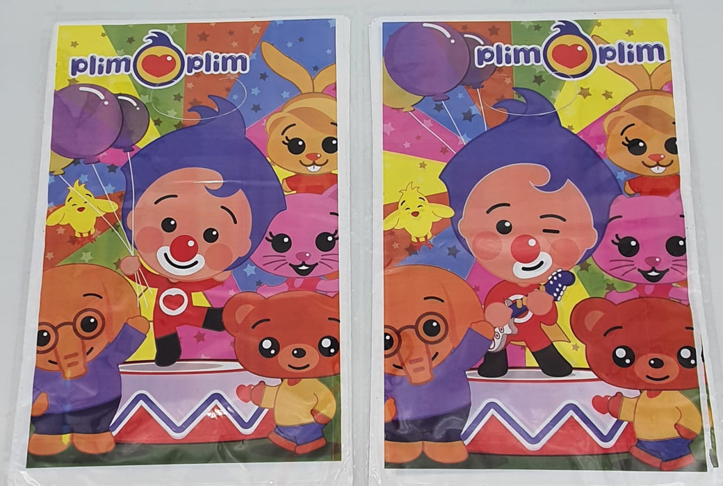 Paquete De Bolsas Para Sorpresa Impresa a Dos Payaso Caras Plim Plim  X 20 Unidades