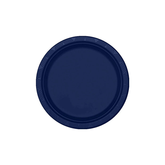 Plato Deluxe OXO Pequeño Azul Naval 15 cm  x 10 Unidades Sempertex