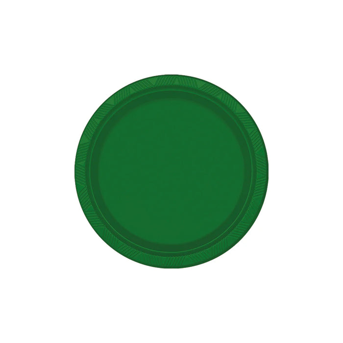 Plato Deluxe Pequeño Verde Esmeralda 15 cm  x 10 Unidades Sempertex