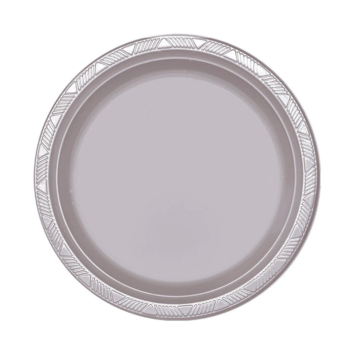 Plato Deluxe Grande Plata 22 cm  x 10 Unidades Sempertex