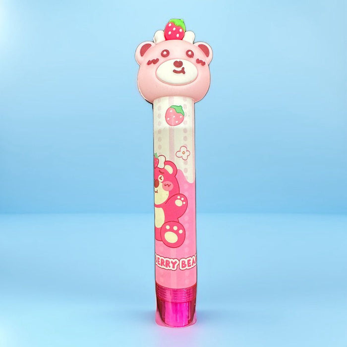 Borrador Retráctil Osita Fresita Rosa X 1