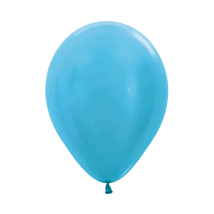 Globo Azul Caribe Satin R12 X 50 Unidades Sempertex