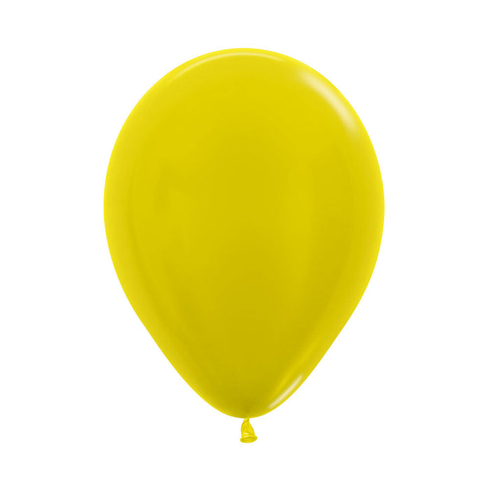 Globo Amarillo Metal R9 X 20 Unidades Sempertex