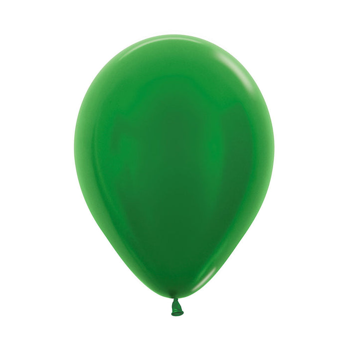 Globo Verde Metal R9 X 50 Unidades Sempertex