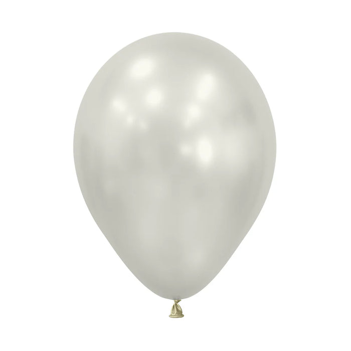 UNIDAD  De Globo Blanco Nacar Silk  R5 x UNIDAD
