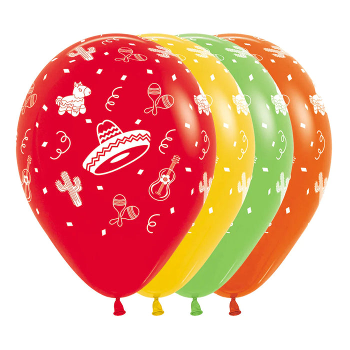 Globo Infinity Mexicano F Surtido R12 X 50 Globos
