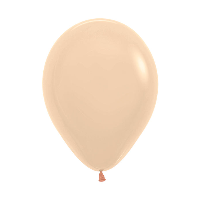 Globo Durazno Malibu Pastel Mate R12 x 12 Unidades Sempertex