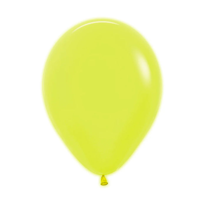 UNIDAD de Globo Neon R12 Amarillo X UNIDAD