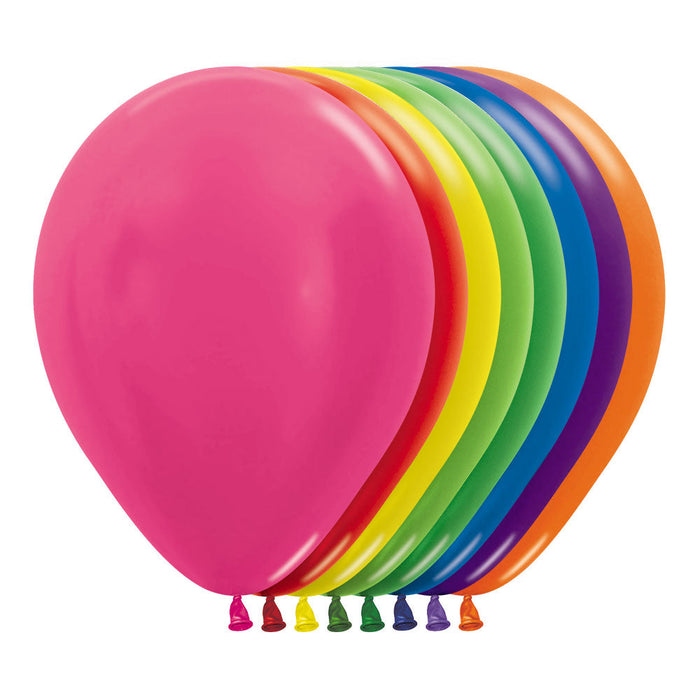 Globo Surtido Metal R12 x 12 Unidades Sempertex