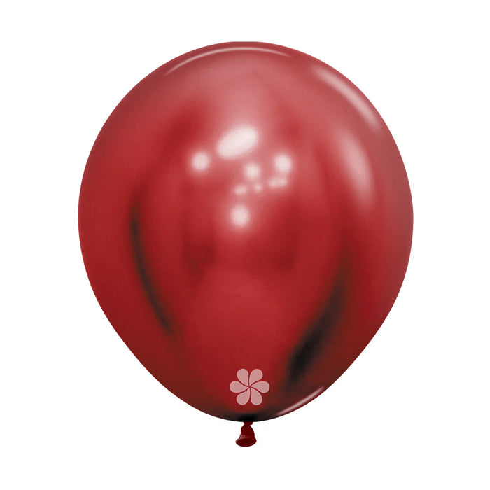 Globo Rojo Cristal Reflex Esfera R24 x 3 Unidades Sempertex