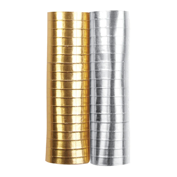 Serpentina Metalizada 4M Dorado/Plata x 2 Unidades Sempertex