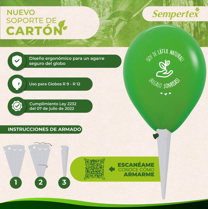 Soportes De Cartón Para Globos x 100 unidades