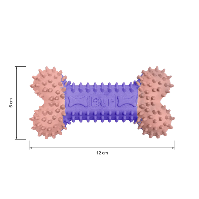 Juguete Hueso Pequeño Lila/Rosado Para Macotas x 1 Unidad