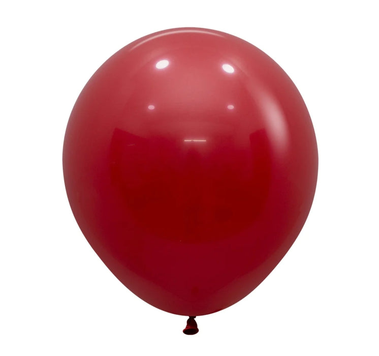 Globo Rojo Imperial Fashion R18 x 6 Unidades Sempertex