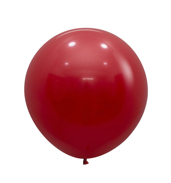 Globo Rojo Imperial Fashion R24 x 3 Unidades Sempertex