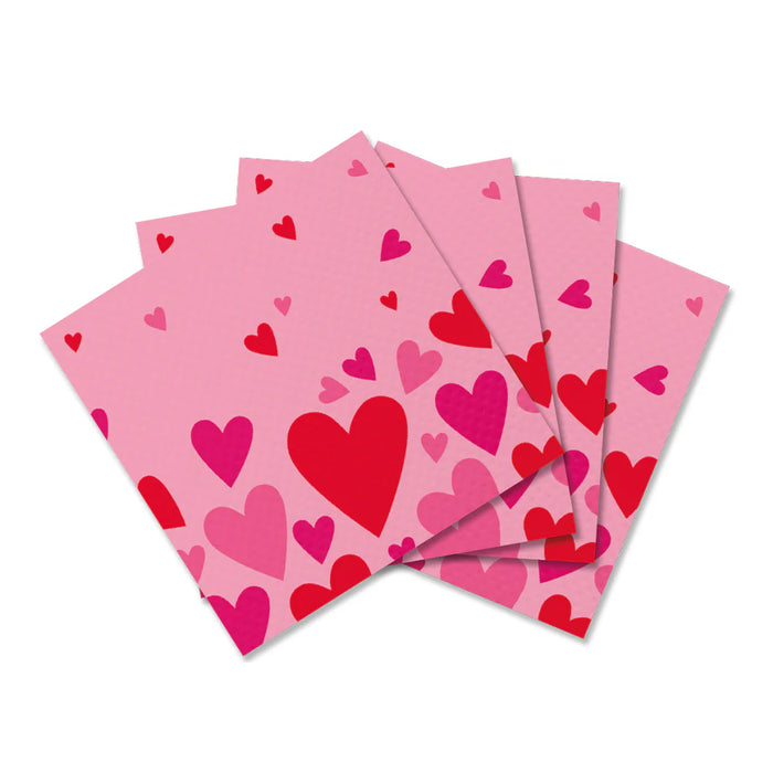 Servilleta Pequeña Corazones Pop X 16 Unidades Sempertex