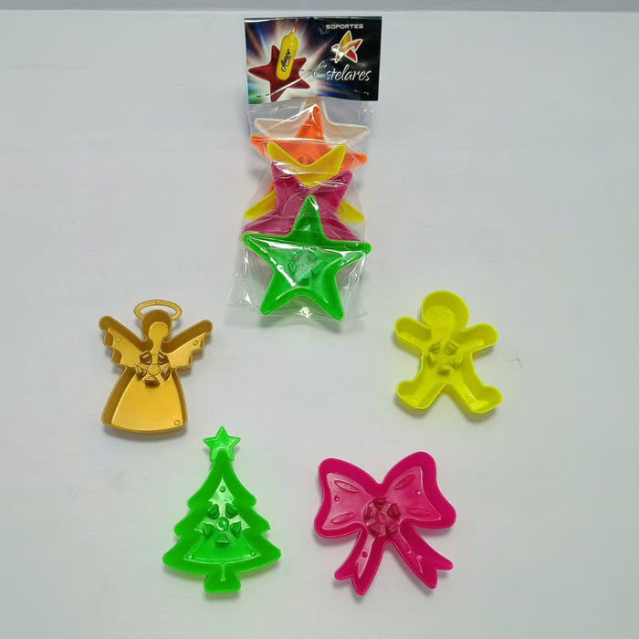 Soportes plasticos Para Vela X 5 Unidades Colores Surtidos x Docena