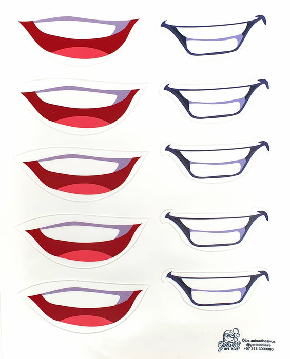 Sticker para Globo Amplia Sonrisa 28 x 20 CM X 1 Unidad