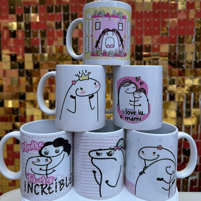 Mug Feliz Dia De La Madre 11 Oz Surtidos Caja x 12