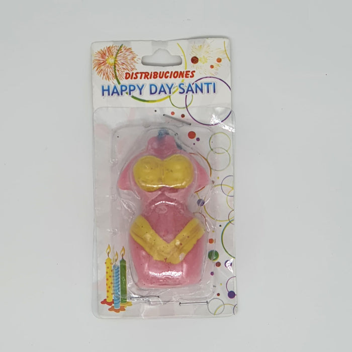 Vela Adulto Torso de Mujer X Unidad