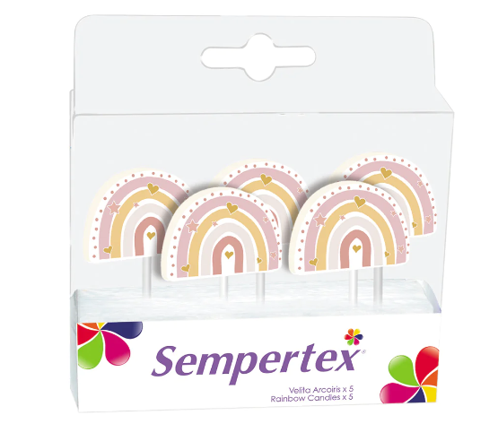 Velita Arcoíris X 5 Unidades Sempertex