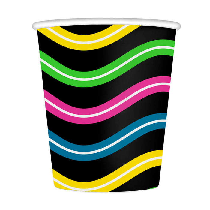 Vaso 9 Oz Feliz Cumpleaños Fluorescente x 8 Unidades Sempertex