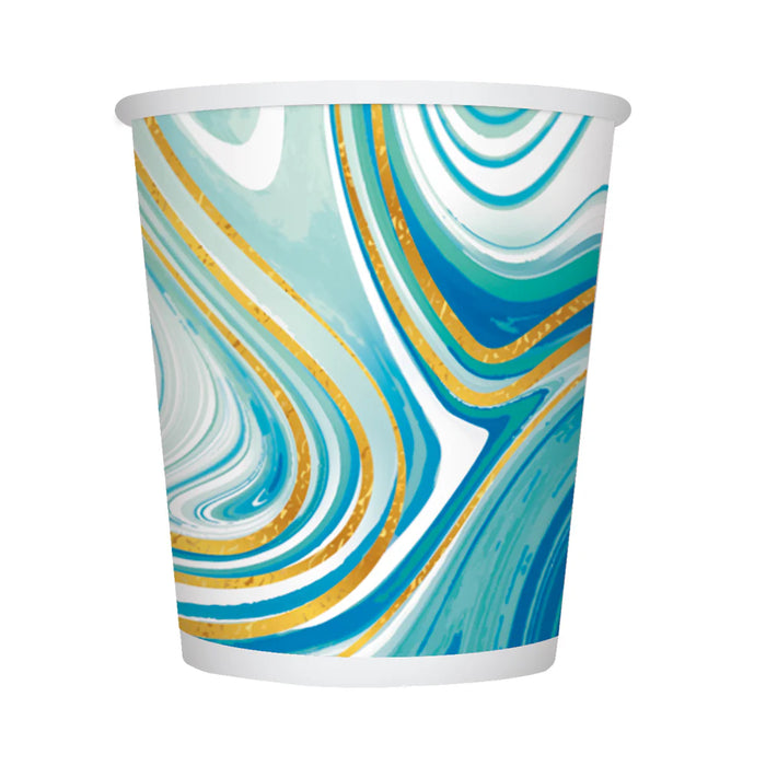 Vaso 9 Oz Marmoleado Acqua X 8 Unidades Sempertex