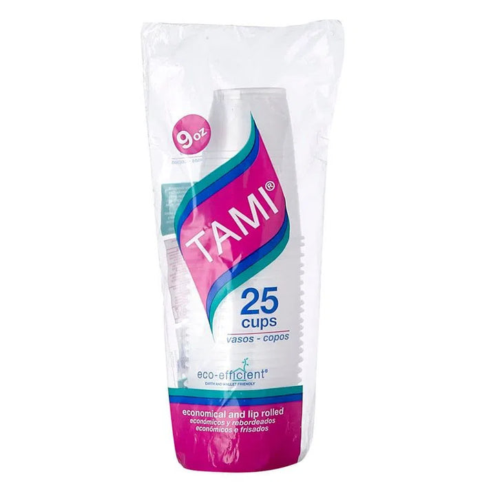 Vaso Desechable Opal 9 Oz X 25 Unidades Tami
