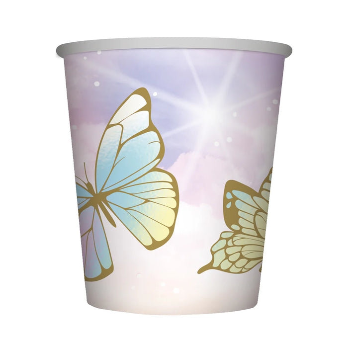 Vaso 9 Oz Mariposas Encantadas x 8 Unidades Sempertex