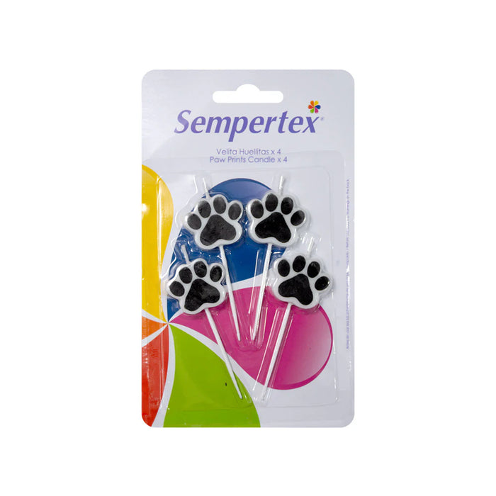 Velita Huellitas x 4 Unidades Sempertex