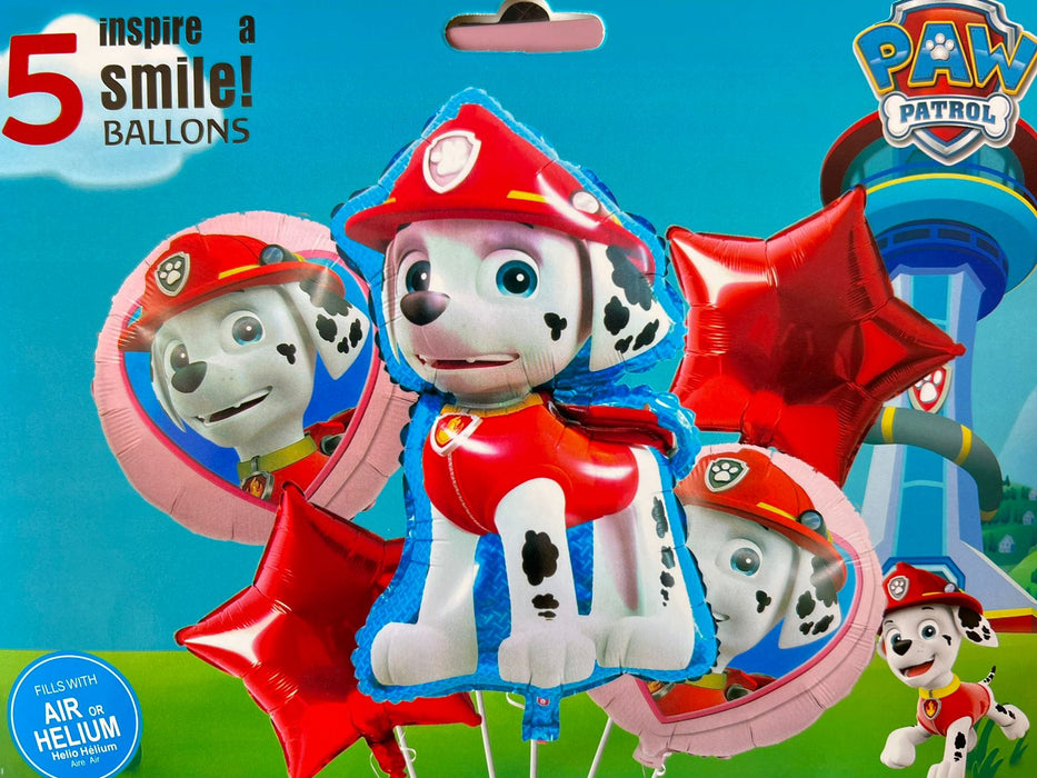 Bouquet Marshall Paw Patrol x 5 Piezas