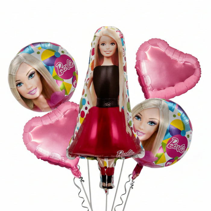 Bouquet De Globos Barbie x 5 Piezas x 1 Unidad