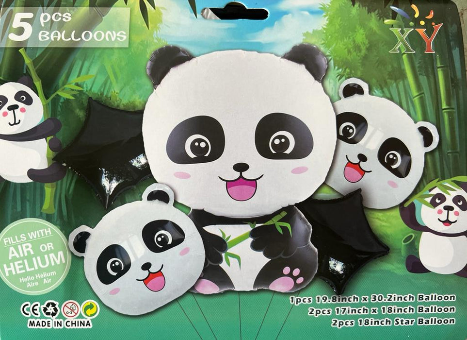 Bouquet de Globos Oso Panda x 5 Piezas