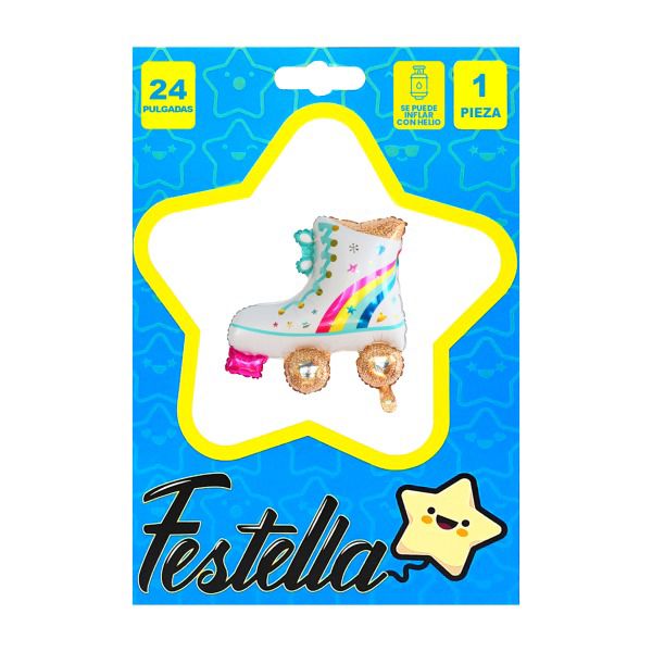 Globo De Patin Arcoiris 24"