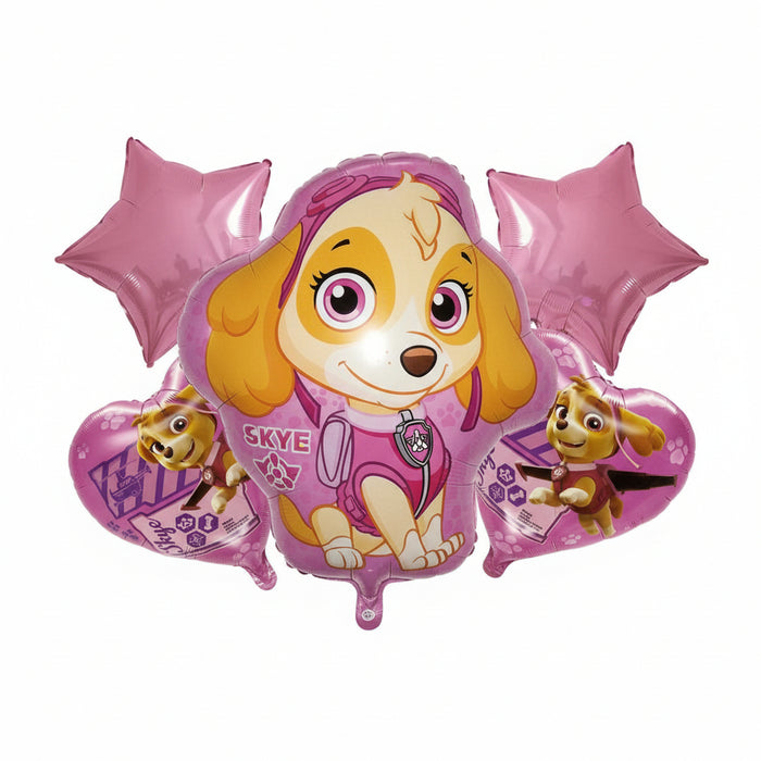 Bouquet Paw Patrol Skye Estrellas y Corazones X 5 Piezas