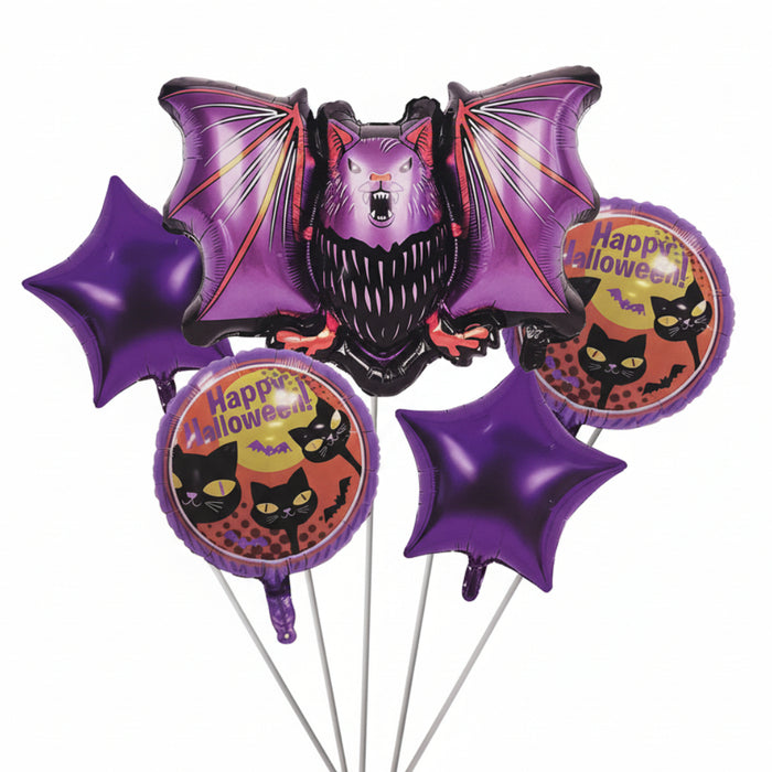 Bouquet de Globos Murciélago del Terror 5 piezas Ref.1