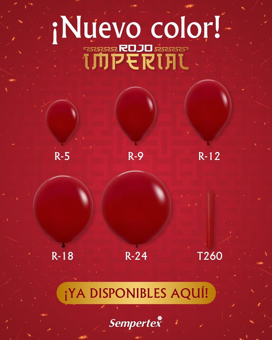 UNIDAD De Globo Rojo Imperial Fashion R5 x ( x UNIDAD )