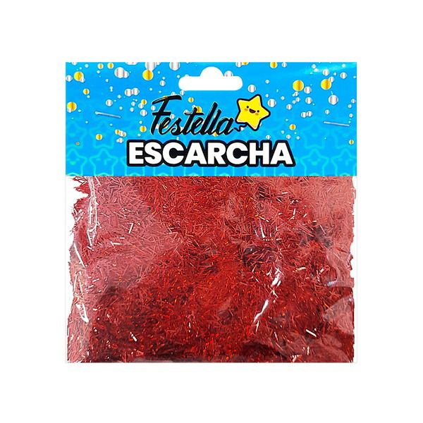 Escarcha Roja Cabello de Angel Para Globo 20 Gr x 1 Unidad