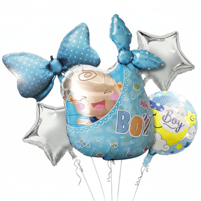 Bouquet de Globos Cigüeña Es un Niño 5 Piezas x 1