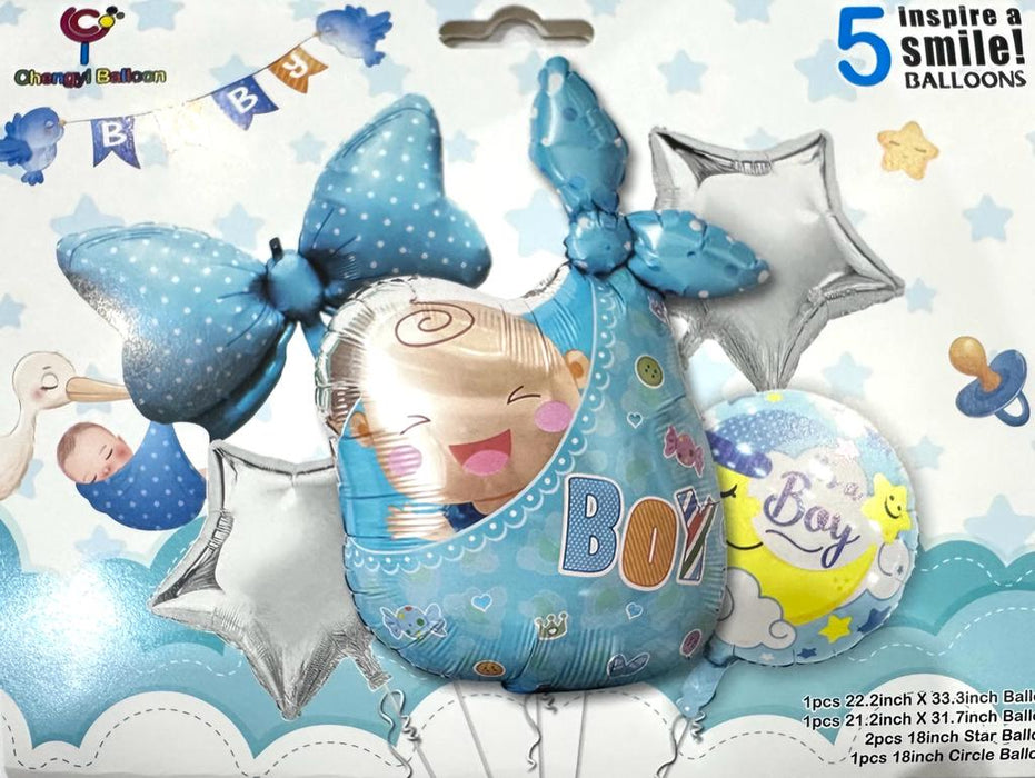 Bouquet de Globos Cigüeña Es un Niño 5 Piezas x 1