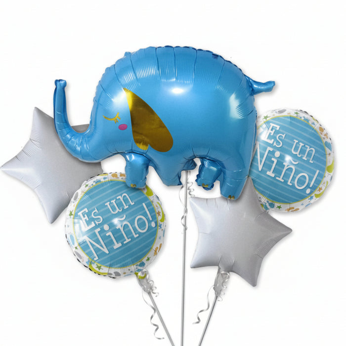 Bouquet de Globos Elefente Es un Niño 5 Piezas x 1