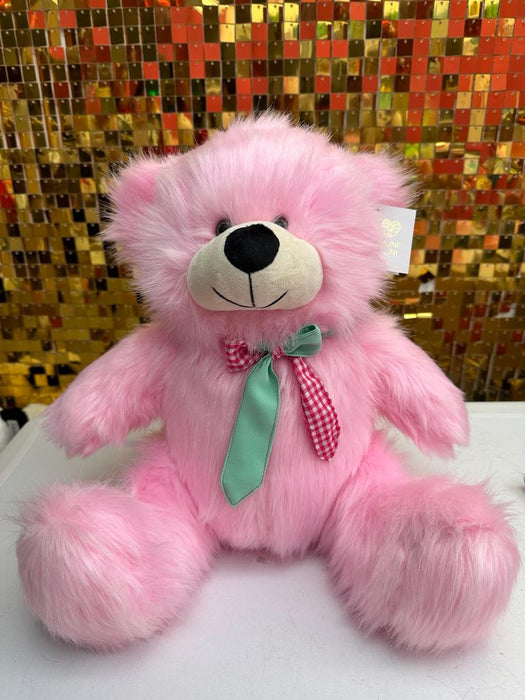 Oso de Peluche Deluxe Mediano Rosado 37 CM